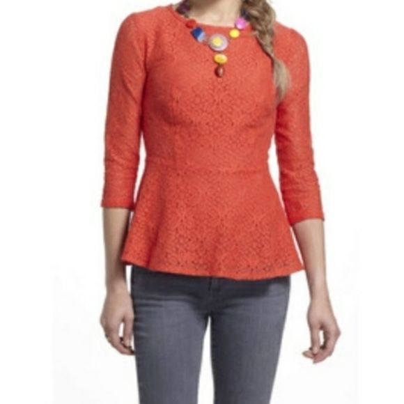 ANTHROPOLOGIE Moulinette Soeurs Peplum Blo… - Picture 2 of 14